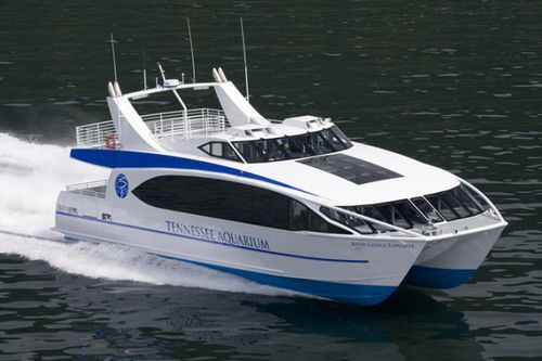 Профессиональный катер пассажирское судно - River Gorge Explorer  - All American Marine - катамаран / с внутренним мотором / из алюминия