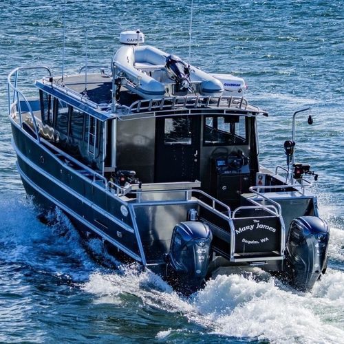 Профессиональный катер профессиональное рыболовное судно - 3513-CTC - Armstrong Marine - катамаран / c подвесным мотором / из алюминия
