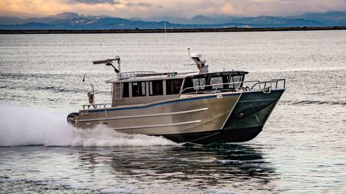 Профессиональный катер профессиональное рыболовное судно - 3814-CTC - Armstrong Marine - катамаран / c подвесным мотором / из алюминия