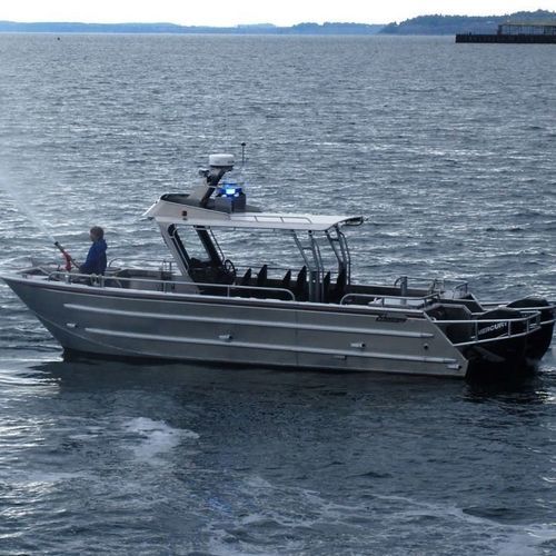 Профессиональный катер пожарный катер - 3011-CTC - Armstrong Marine - катамаран / c подвесным мотором / из алюминия