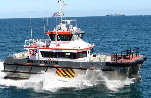 Профессиональный катер судно для транспортировки персонала - EXPRESS 21 - Austal USA - служебный катер для ветряной электростанции / катамаран / с внутренним мотором
