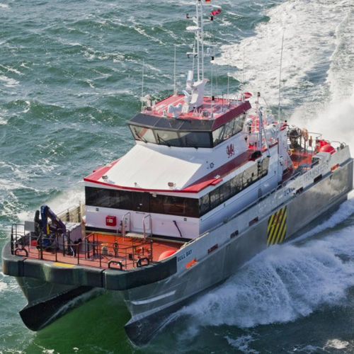 Служебное судно для плавания в открытом море для перевозки персонала - EXPRESS 27 - Austal USA - для ветряной электростанции / катамаран