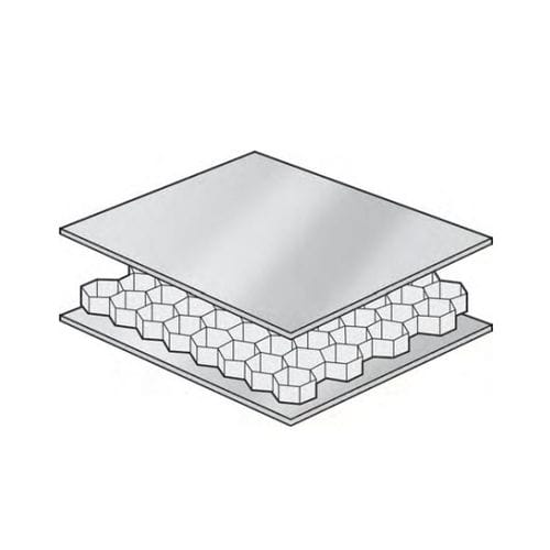 Сэндвич-панель для перегородки на судне - AYRLITE 2023® - Ayres Composite Panels - сотовая конструкция / алюминий