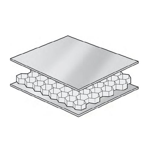 Сэндвич-панель для перегородки на судне - AYRLITE® 2022 - Ayres Composite Panels - сотовая конструкция / алюминий