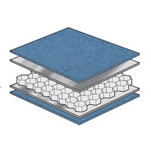Сэндвич-панель для перегородки на судне - AYRLITE® 2054 - Ayres Composite Panels - сотовая конструкция / алюминий