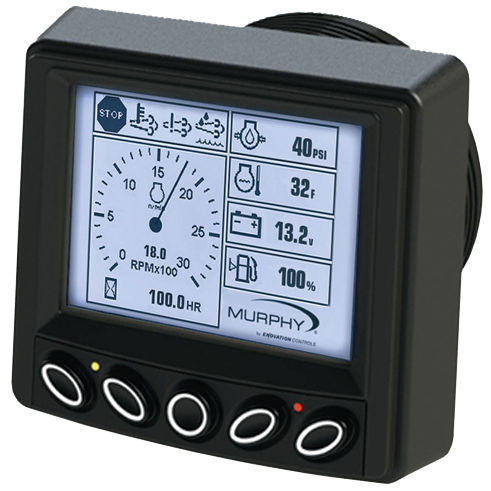 Индикатор для судна - PowerView® 380 - FW Murphy - для катера / многофункциональный / LCD