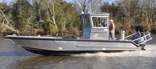 Профессиональный катер катер для дайвинга - 30 RESOLUTE - Metal Shark Aluminum Boats - рабочая баржа / c подвесным мотором / из алюминия