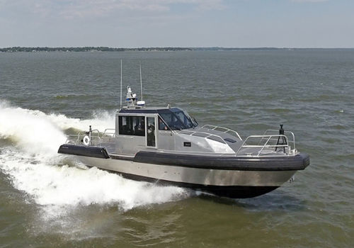 Профессиональный катер пожарный катер - 45 DEFIANT  - Metal Shark Aluminum Boats - водомет для установки на борту / из алюминия
