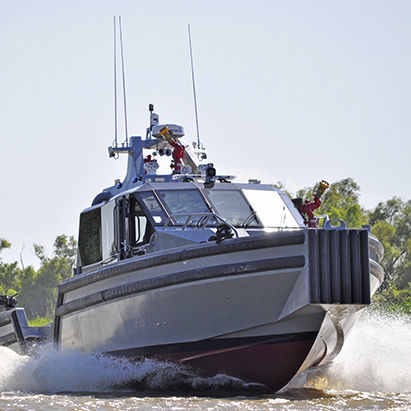Профессиональный катер катер береговой охраны - 55 DEFIANT - Metal Shark Aluminum Boats - пожарный катер / лоцманский катер / водомет для установки на борту