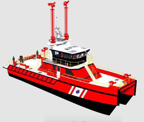 Профессиональный катер пожарный катер - FireCat 25M - Metalcraft Marine Inc - катамаран / с внутренним мотором