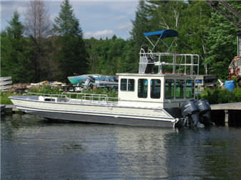 Профессиональный катер рабочая баржа - Bullnose 30SV  - Metalcraft Marine Inc - c подвесным мотором / из алюминия