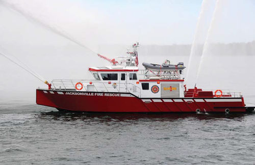 Профессиональный катер пожарный катер - FireStorm 70 - Metalcraft Marine Inc - водомет для установки на борту / из алюминия