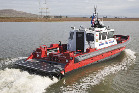 Профессиональный катер спасательное судно - M1 - 44' - Moose Boats, Inc. - пожарный катер / катамаран / водомет для установки на борту