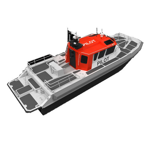 Профессиональный катер лоцманский катер - M1 - 46' - Moose Boats, Inc. - катамаран / водомет для установки на борту / дизельный