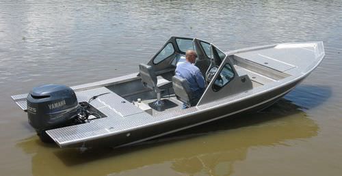 Открытый катер c подвесным мотором - 2072VFT - Scully's Aluminum Boats - с двойной консолью / из алюминия