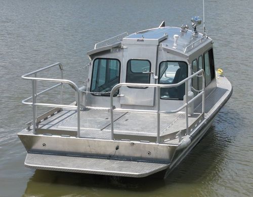 Профессиональный катер рабочее судно - 2484DVWB2-W - Scully's Aluminum Boats - с внутренним мотором / из алюминия