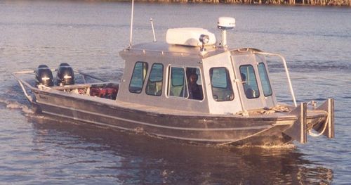 Профессиональный катер рабочее судно - 2484VWB - Scully's Aluminum Boats - c подвесным мотором / из алюминия