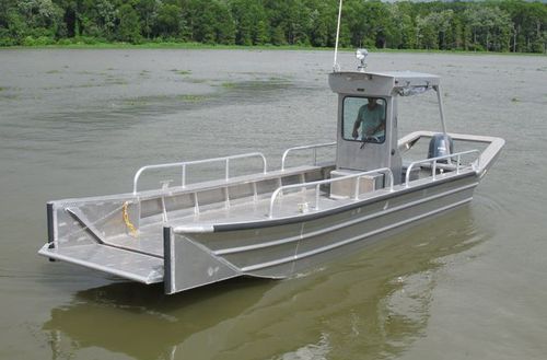 Профессиональный катер десантный катер - 2684LC - Scully's Aluminum Boats - c подвесным мотором / из алюминия