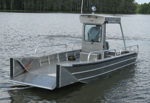 Профессиональный катер десантный катер - 2284LC - Scully's Aluminum Boats - с внутренним мотором / из алюминия