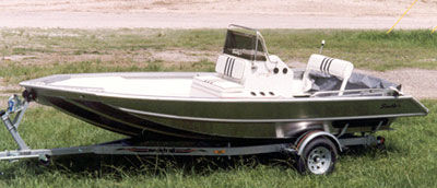 Судно для плавания в закрытых водах c подвесным мотором - 1872-CC - Scully's Aluminum Boats - с центральной консолью / для спортивной рыбалки / из алюминия