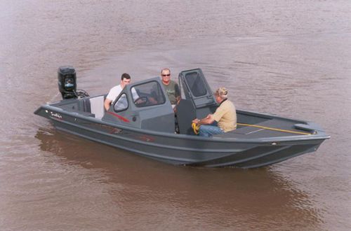 Открытый катер c подвесным мотором - 2072v innovator2 big - Scully's Aluminum Boats - с двойной консолью / из алюминия