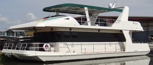 Круизная моторная яхта - 6022 - Scully's Aluminum Boats - с рулевой рубкой