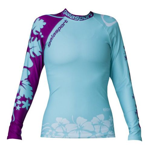 Топ из лайкры с длинными рукавами - G-Shield/Flower LS - Galasport - для женщин