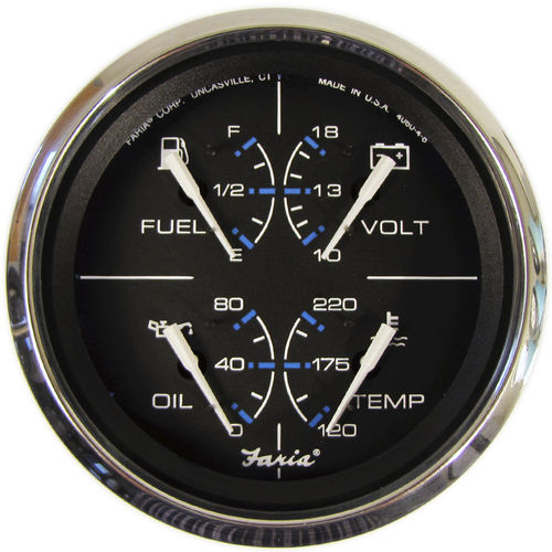Индикатор для катера - GF0007 - Beede Electrical Instrument - уровень / амперметр постоянного тока / давления масла