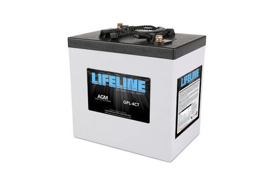 Морская аккумулятор - GPL-4CT   - Lifeline Batteries - 6 В / свинцовая / AGM