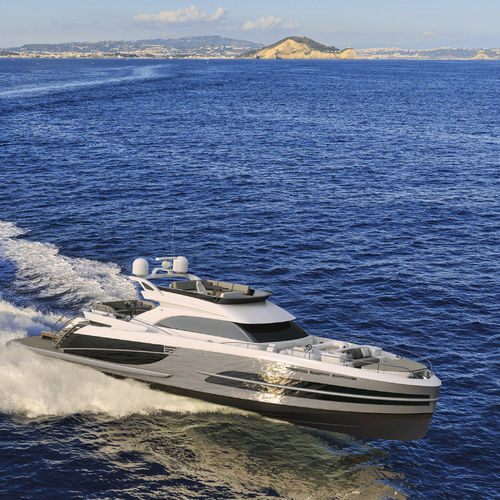 Круизная моторная яхта - CONVERTIBLE - Van der Valk Shipyard - раздвижная / с флайбриджем / с рулевой рубкой