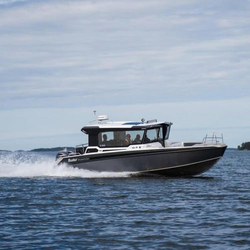 Прогулочный катер с каютой c подвесным мотором - PHANTOM C - FISKARS Inha Works., Buster Boats - двухмоторный / хардтоп / с рулевой рубкой
