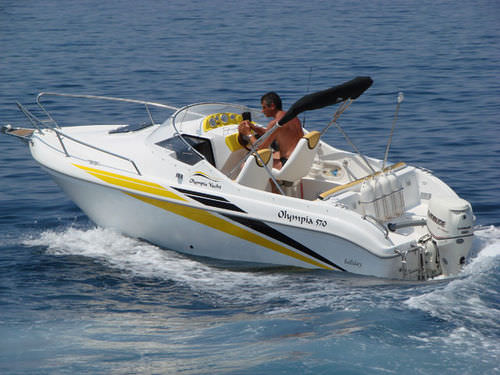 Моторная лодка с каютой c подвесным мотором - 570 HOLIDAY - Olympia Yacht