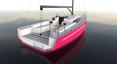 Круизный скоростной парусник - RM890+ - RM Yachts - из дерева / с двойным пером руля / двойной киль