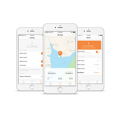 Приложение для наблюдения - C-POD App - C Security Systems AB - отслеживания / для судна / для катера