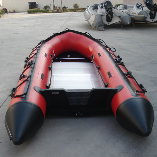 Надувная лодка c подвесным мотором - UB330 V - Qingdao Lian Ya Boat Co.,Ltd. - складная / алюминиевый пол / с надувным килем