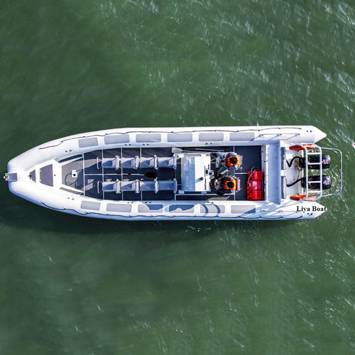 Ботик c подвесным мотором - Alu LY90-LY100 - Qingdao Lian Ya Boat Co.,Ltd. - открытый / из алюминия