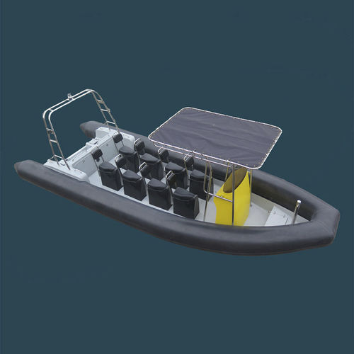 Надувная лодка c подвесным мотором - HYP750A-HYP750B - Qingdao Lian Ya Boat Co.,Ltd. - горючее / RIB / открытая