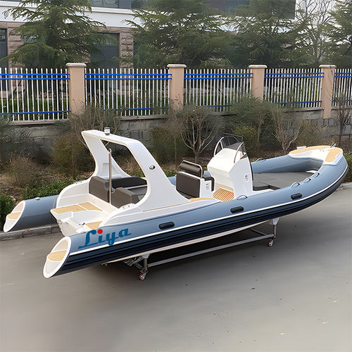 Надувная лодка c подвесным мотором - 660 - Qingdao Lian Ya Boat Co.,Ltd. - горючее / RIB / открытая