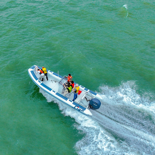 Профессиональный катер служебный катер - LY70-Alu - Qingdao Lian Ya Boat Co.,Ltd. - c подвесным мотором / из алюминия / надувная лодка