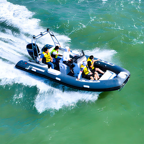 Надувная лодка c подвесным мотором - RIB580-Alu - Qingdao Lian Ya Boat Co.,Ltd. - горючее / открытая / с центральной консолью