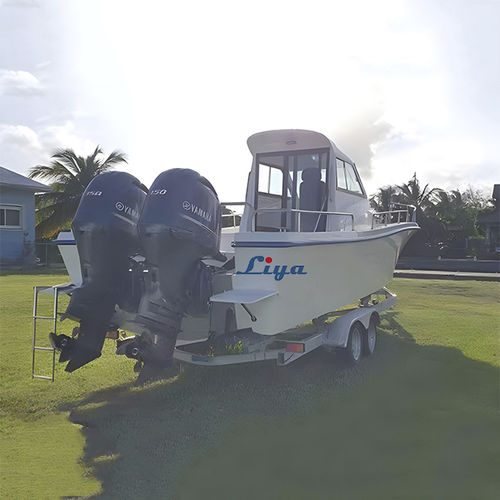 Открытый катер c подвесным мотором - FRP30F-N - Qingdao Lian Ya Boat Co.,Ltd. - двухмоторный / с закрытым кокпитом / спортивный