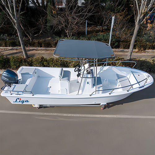 Открытый катер c подвесным мотором - SW580-N - Qingdao Lian Ya Boat Co.,Ltd. - с центральной консолью / макс. 8 человек