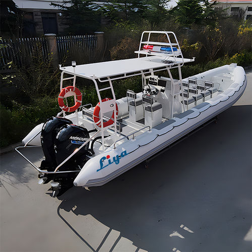 Надувная лодка c подвесным мотором - LY100-Alu - Qingdao Lian Ya Boat Co.,Ltd. - RIB / открытая / с центральной консолью