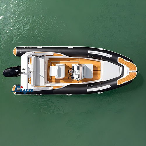 Надувная лодка c подвесным мотором - HYP580 - Qingdao Lian Ya Boat Co.,Ltd. - горючее / жесткий корпус / с центральной консолью