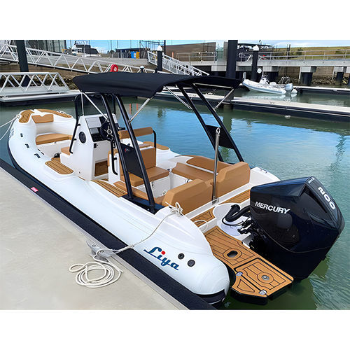 Надувная лодка c подвесным мотором - HYP660 - Qingdao Lian Ya Boat Co.,Ltd. - горючее / полужесткая / с центральной консолью