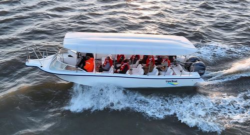 Профессиональный катер пассажирское судно - 30 FRP - Qingdao Lian Ya Boat Co.,Ltd. - водное такси / c подвесным мотором / из стеклопластика