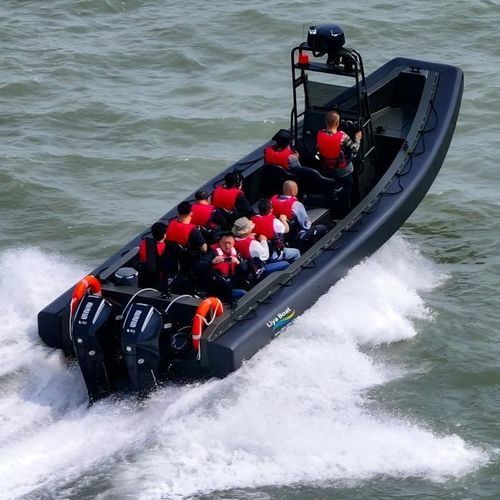 Профессиональный катер катер береговой охраны - HY830-Alu - Qingdao Lian Ya Boat Co.,Ltd. - c подвесным мотором / из алюминия / жесткий корпус