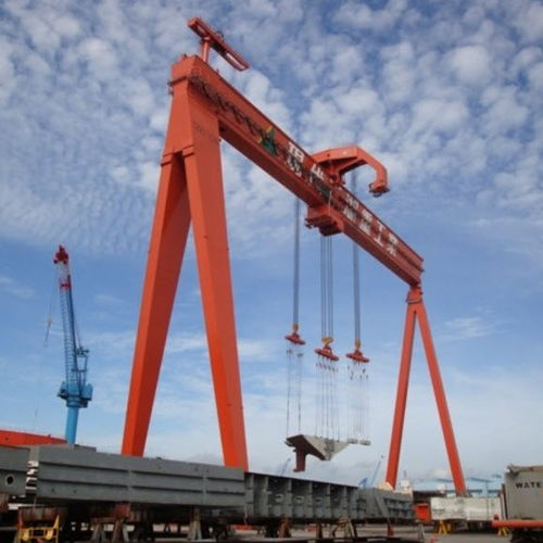 Подъемный кран для судостроительной верфи - GOLIATH - Konecranes - с рамой