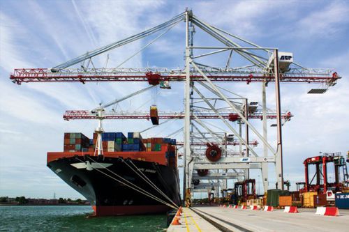 Козловой кран для контейнеров Post-Panamax - STS - Liebherr-International Deutschland
