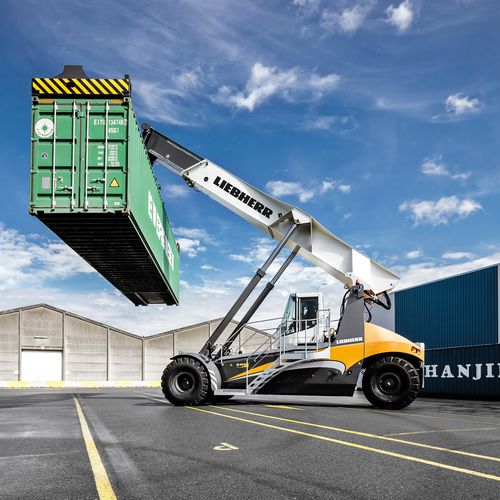 Контейнерный погрузчик с захватом сверху - LRS 545  - Liebherr-International Deutschland - для контейнеров
